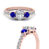 Load image into Gallery viewer, petite-micropave-oval-shaped-three-stone-diamond-engagement-ring-with-sapphire-in-rose-gold-FD9383OVRGSABL-NL-RG