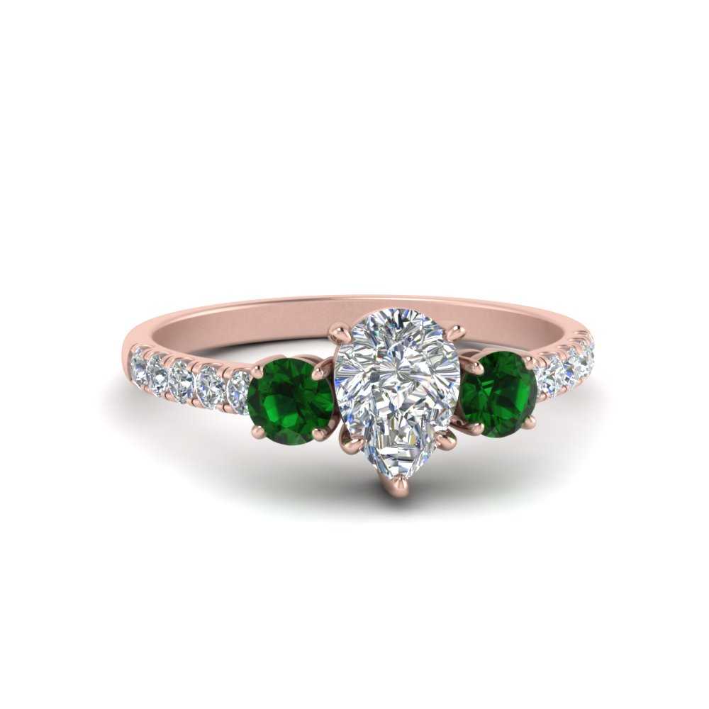 petite-micropave-pear-shaped-three-stone-diamond-engagement-ring-with-emerald-in-rose-gold-FD9383PERGEMGR-NL-RG