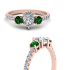 Load image into Gallery viewer, petite-micropave-pear-shaped-three-stone-diamond-engagement-ring-with-emerald-in-rose-gold-FD9383PERGEMGR-NL-RG