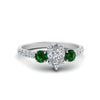 Load image into Gallery viewer, petite-micropave-pear-shaped-three-stone-diamond-engagement-ring-with-emerald-in-white-gold-FD9383PERGEMGR-NL-WG