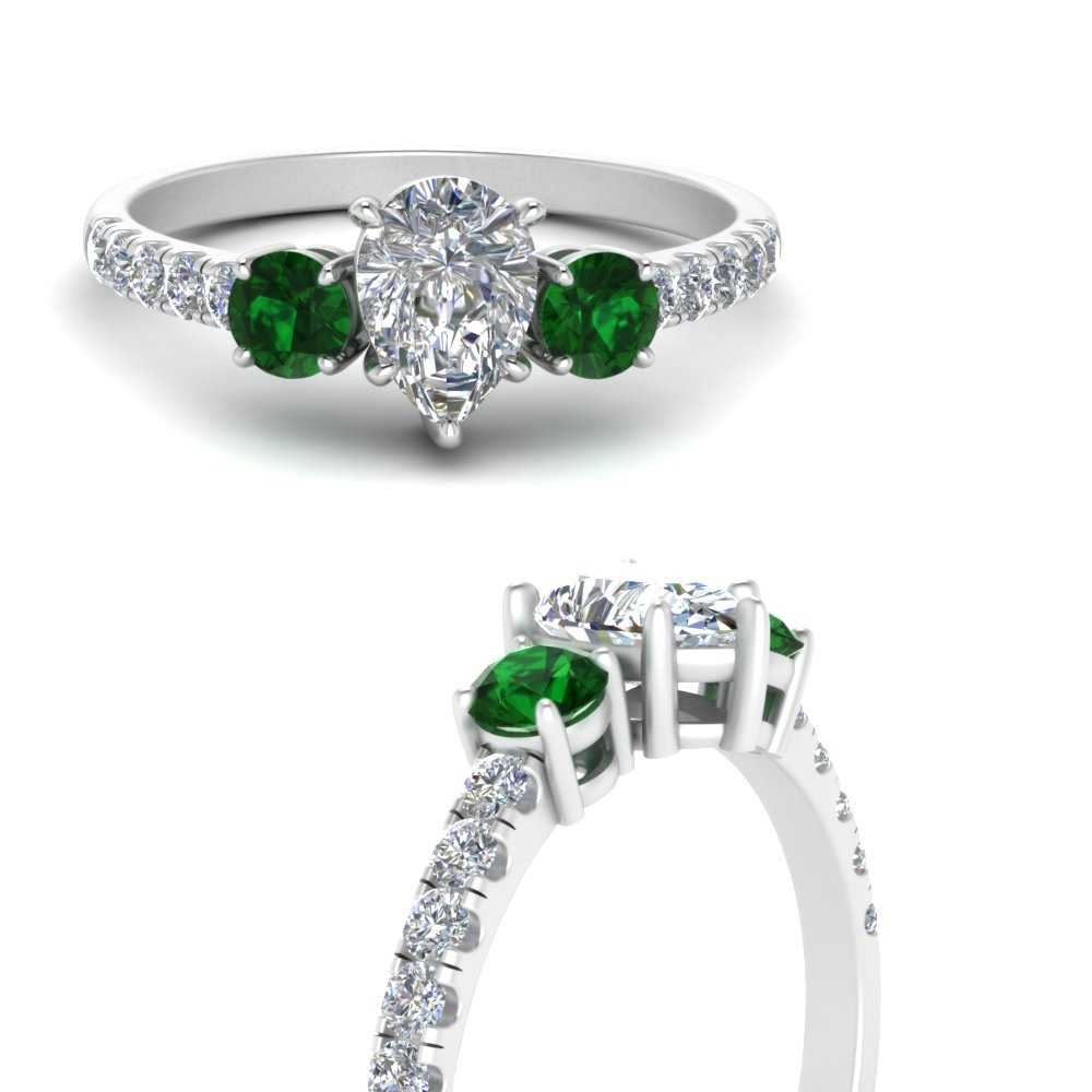 petite-micropave-pear-shaped-three-stone-diamond-engagement-ring-with-emerald-in-white-gold-FD9383PERGEMGR-NL-WG