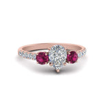 Load image into Gallery viewer, petite-micropave-pear-shaped-three-stone-diamond-engagement-ring-with-pink-sapphire-in-rose-gold-FD9383PERGSADRPI-NL-RG
