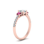 Load image into Gallery viewer, petite-micropave-pear-shaped-three-stone-diamond-engagement-ring-with-pink-sapphire-in-rose-gold-FD9383PERGSADRPI-NL-RG
