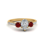 Load image into Gallery viewer, petite-micropave-pear-shaped-three-stone-diamond-engagement-ring-with-ruby-in-yellow-gold-FD9383PERGRUDR-NL-YG
