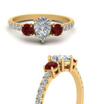 Load image into Gallery viewer, petite-micropave-pear-shaped-three-stone-diamond-engagement-ring-with-ruby-in-yellow-gold-FD9383PERGRUDR-NL-YG
