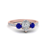 Load image into Gallery viewer, petite-micropave-pear-shaped-three-stone-diamond-engagement-ring-with-sapphire-in-rose-gold-FD9383PERGSABL-NL-RG

