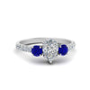 Load image into Gallery viewer, petite-micropave-pear-shaped-three-stone-diamond-engagement-ring-with-sapphire-in-white-gold-FD9383PERGSABL-NL-WG