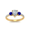 Load image into Gallery viewer, petite-micropave-pear-shaped-three-stone-diamond-engagement-ring-with-sapphire-in-yellow-gold-FD9383PERGSABL-NL-YG