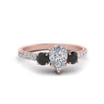 Load image into Gallery viewer, petite-micropave-pear-shaped-three-stone-engagement-ring-with-black-diamond-in-rose-gold-FD9383PERGBLACK-NL-RG
