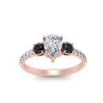 Load image into Gallery viewer, petite-micropave-pear-shaped-three-stone-engagement-ring-with-black-diamond-in-rose-gold-FD9383PERGBLACK-NL-RG
