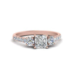 Load image into Gallery viewer, petite-micropave-princess-cut-three-stone-diamond-engagement-ring-in-rose-gold-FD9383PRR-NL-RG
