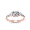 Load image into Gallery viewer, petite-micropave-princess-cut-three-stone-diamond-engagement-ring-in-rose-gold-FD9383PRR-NL-RG