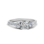 Load image into Gallery viewer, petite-micropave-princess-cut-three-stone-diamond-engagement-ring-in-white-gold-FD9383PRR-NL-WG
