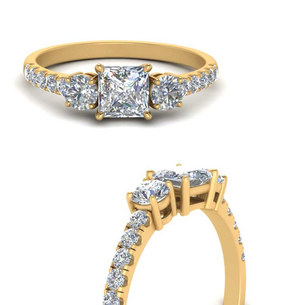 petite-micropave-princess-cut-three-stone-diamond-engagement-ring-in-yellow-gold-FD9383PRR-NL-YG