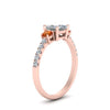 Load image into Gallery viewer, petite-micropave-princess-cut-three-stone-diamond-engagement-ring-with-orange-sapphire-in-rose-gold-FD9383PRRGSAOR-NL-RG