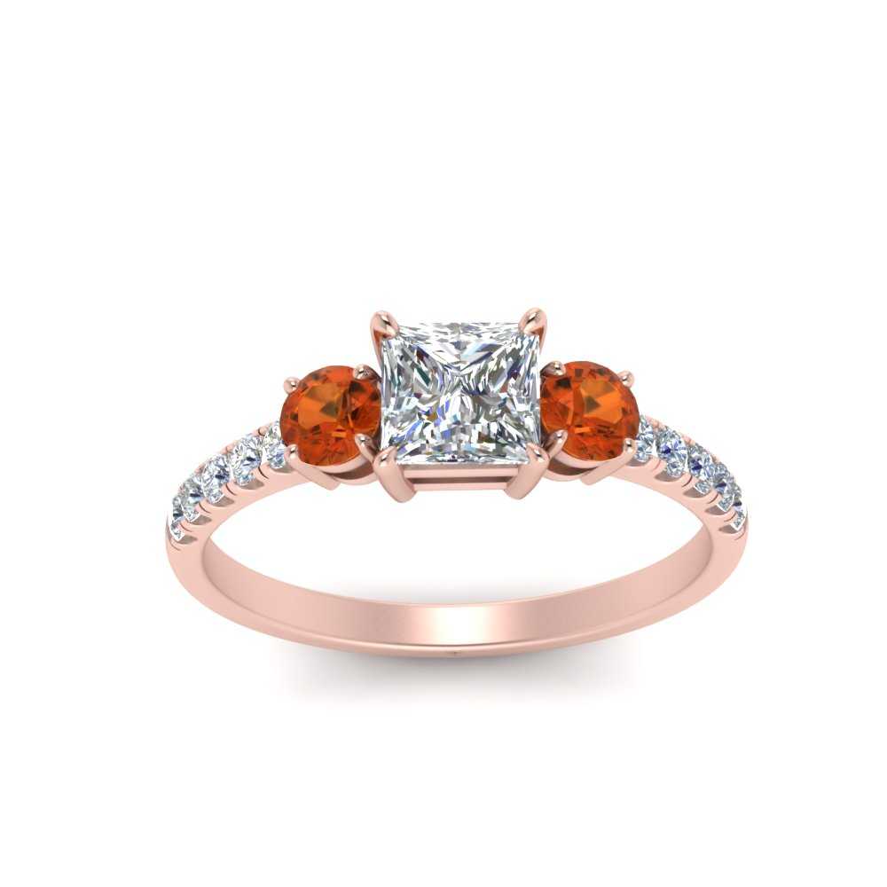 petite-micropave-princess-cut-three-stone-diamond-engagement-ring-with-orange-sapphire-in-rose-gold-FD9383PRRGSAOR-NL-RG