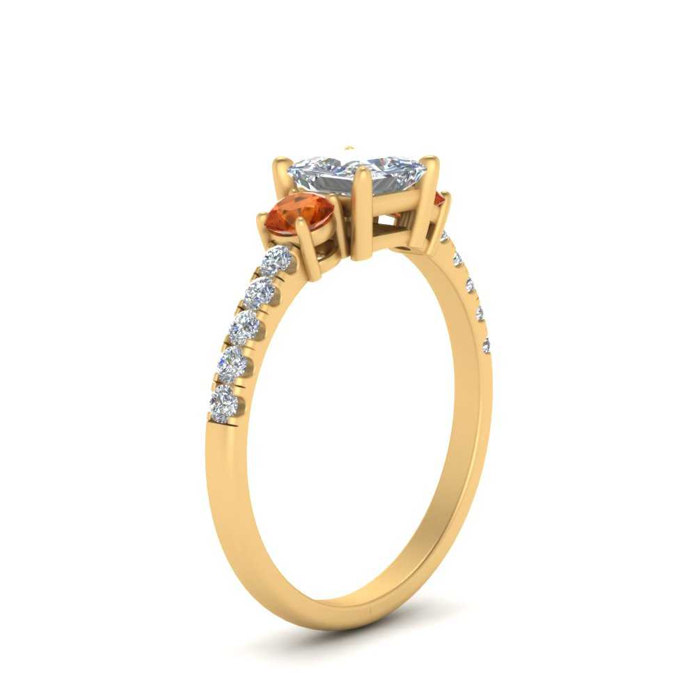 petite-micropave-princess-cut-three-stone-diamond-engagement-ring-with-orange-sapphire-in-yellow-gold-FD9383PRRGSAOR-NL-YG