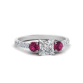 Thumbnail 25 - petite-micropave-princess-cut-three-stone-diamond-engagement-ring-with-pink-sapphire-in-white-gold-FD9383PRRGSADRPI-NL-WG