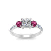 Load image into Gallery viewer, petite-micropave-princess-cut-three-stone-diamond-engagement-ring-with-pink-sapphire-in-white-gold-FD9383PRRGSADRPI-NL-WG