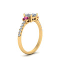 Thumbnail 33 - petite-micropave-princess-cut-three-stone-diamond-engagement-ring-with-pink-sapphire-in-yellow-gold-FD9383PRRGSADRPI-NL-YG