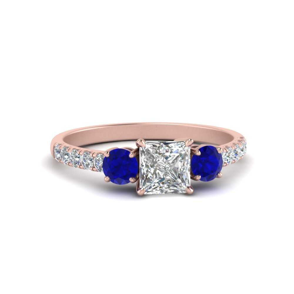 petite-micropave-princess-cut-three-stone-diamond-engagement-ring-with-sapphire-in-rose-gold-FD9383PRRGSABL-NL-RG