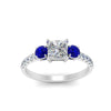 Load image into Gallery viewer, petite-micropave-princess-cut-three-stone-diamond-engagement-ring-with-sapphire-in-white-gold-FD9383PRRGSABL-NL-WG