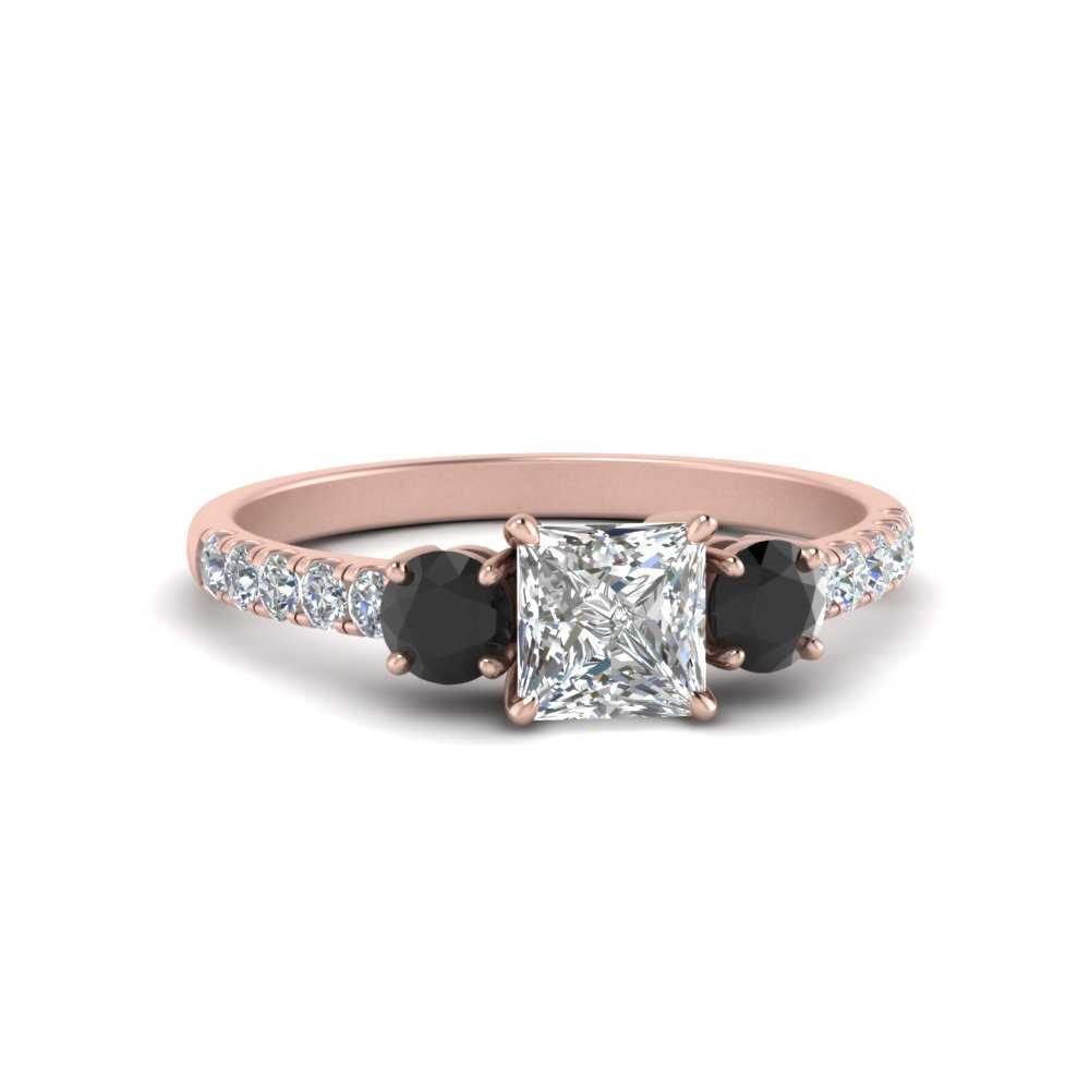 petite-micropave-princess-cut-three-stone-engagement-ring-with-black-diamond-in-rose-gold-FD9383PRRGBLACK-NL-RG