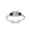 Thumbnail 84 - petite-micropave-princess-cut-three-stone-engagement-ring-with-black-diamond-in-white-gold-FD9383PRRGBLACK-NL-WG