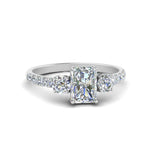 Load image into Gallery viewer, petite-micropave-radiant-cut-three-stone-diamond-engagement-ring-in-white-gold-FD9383RAR-NL-WG
