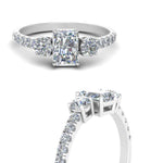Load image into Gallery viewer, petite-micropave-radiant-cut-three-stone-diamond-engagement-ring-in-white-gold-FD9383RAR-NL-WG
