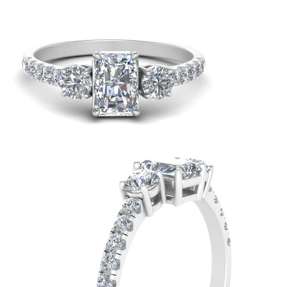 petite-micropave-radiant-cut-three-stone-diamond-engagement-ring-in-white-gold-FD9383RAR-NL-WG