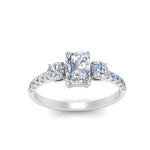 Load image into Gallery viewer, petite-micropave-radiant-cut-three-stone-diamond-engagement-ring-in-white-gold-FD9383RAR-NL-WG
