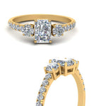 Load image into Gallery viewer, petite-micropave-radiant-cut-three-stone-diamond-engagement-ring-in-yellow-gold-FD9383RAR-NL-YG
