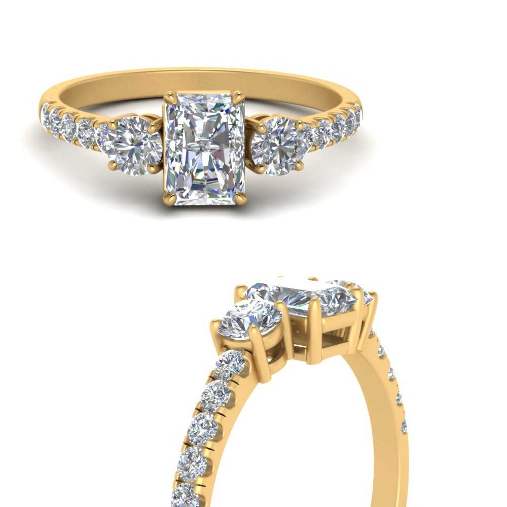 petite-micropave-radiant-cut-three-stone-diamond-engagement-ring-in-yellow-gold-FD9383RAR-NL-YG