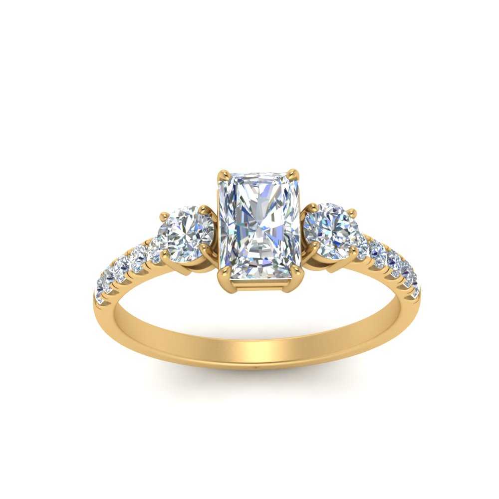 petite-micropave-radiant-cut-three-stone-diamond-engagement-ring-in-yellow-gold-FD9383RAR-NL-YG