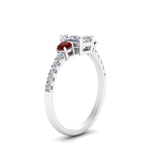 Load image into Gallery viewer, petite-micropave-radiant-cut-three-stone-diamond-engagement-ring-with-ruby-in-white-gold-FD9383RARGRUDR-NL-WG
