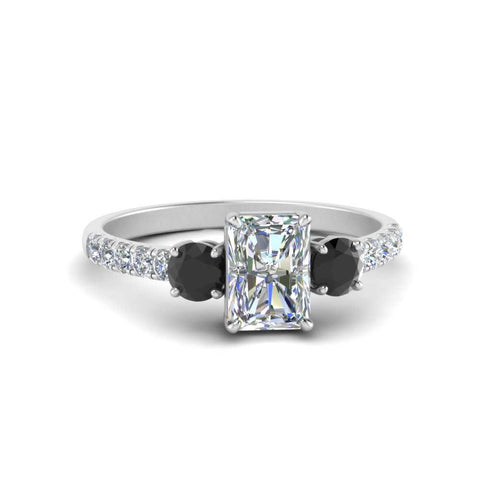 petite-micropave-radiant-cut-three-stone-engagement-ring-with-black-diamond-in-white-gold-FD9383RARGBLACK-NL-WG