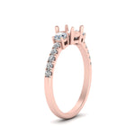 Load image into Gallery viewer, petite-micropave-semi-mount-three-stone-diamond-ring-in-rose-gold-FD9383SMR-NL-RG
