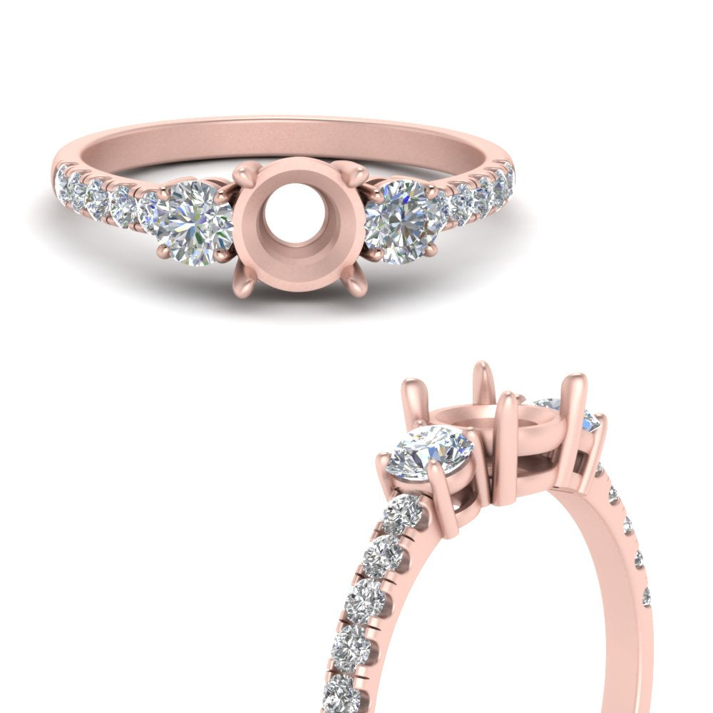 petite-micropave-semi-mount-three-stone-diamond-ring-in-rose-gold-FD9383SMR-NL-RG