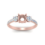 Load image into Gallery viewer, petite-micropave-semi-mount-three-stone-diamond-ring-in-rose-gold-FD9383SMR-NL-RG
