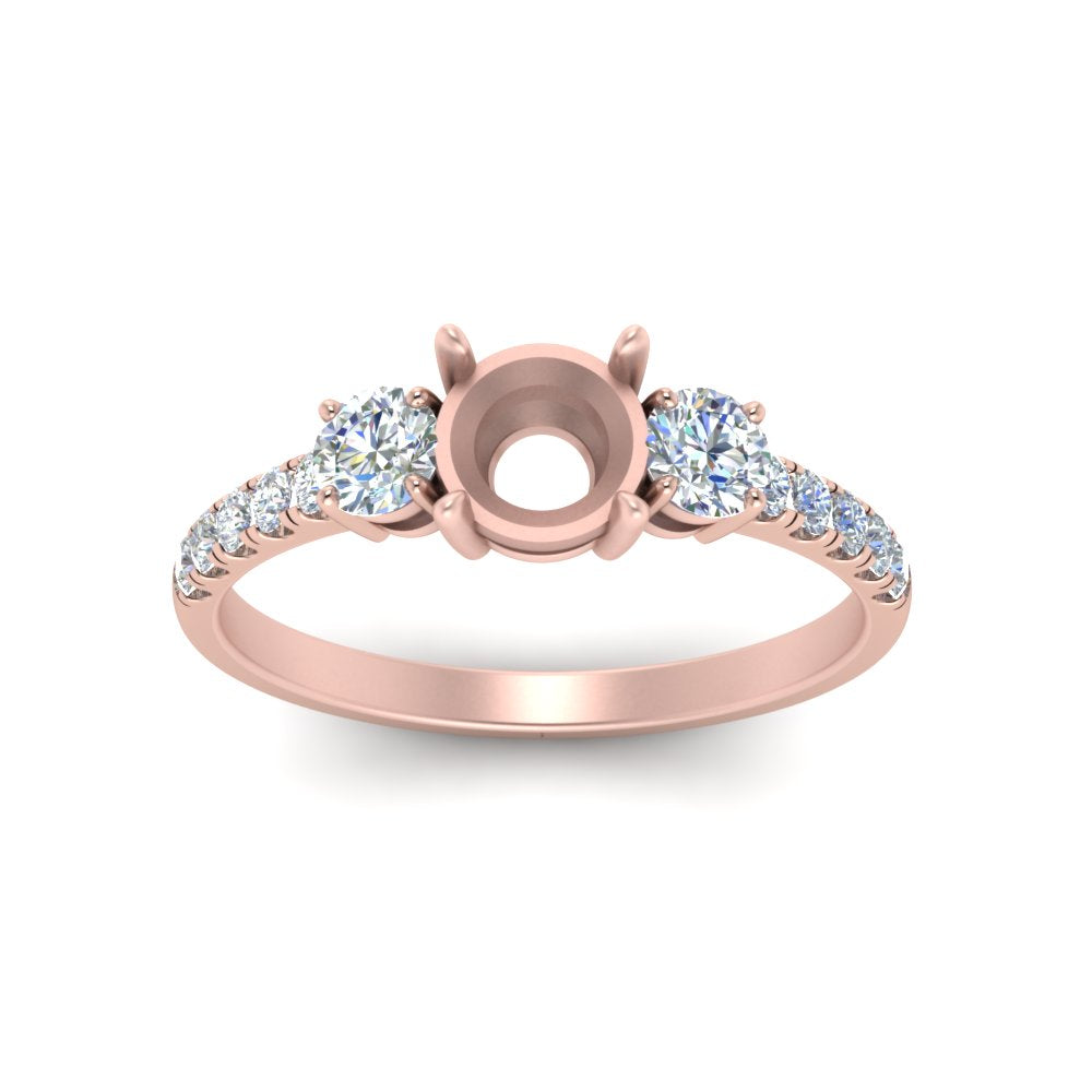 petite-micropave-semi-mount-three-stone-diamond-ring-in-rose-gold-FD9383SMR-NL-RG