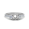 Load image into Gallery viewer, petite-micropave-semi-mount-three-stone-diamond-ring-in-white-gold-FD9383SMR-NL-WG
