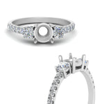 Load image into Gallery viewer, petite-micropave-semi-mount-three-stone-diamond-ring-in-white-gold-FD9383SMR-NL-WG
