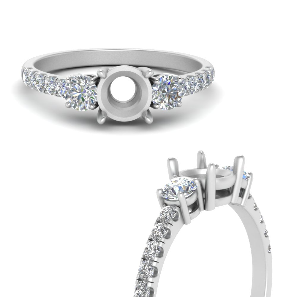petite-micropave-semi-mount-three-stone-diamond-ring-in-white-gold-FD9383SMR-NL-WG