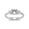 Load image into Gallery viewer, petite-micropave-semi-mount-three-stone-diamond-ring-in-white-gold-FD9383SMR-NL-WG