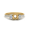 Load image into Gallery viewer, petite-micropave-semi-mount-three-stone-diamond-ring-in-yellow-gold-FD9383SMR-NL-YG