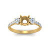Load image into Gallery viewer, petite-micropave-semi-mount-three-stone-diamond-ring-in-yellow-gold-FD9383SMR-NL-YG