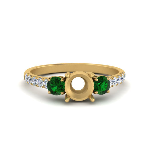 petite-micropave-semi-mount-three-stone-diamond-ring-with-emerald-in-yellow-gold-FD9383SMRGEMGR-NL-YG
