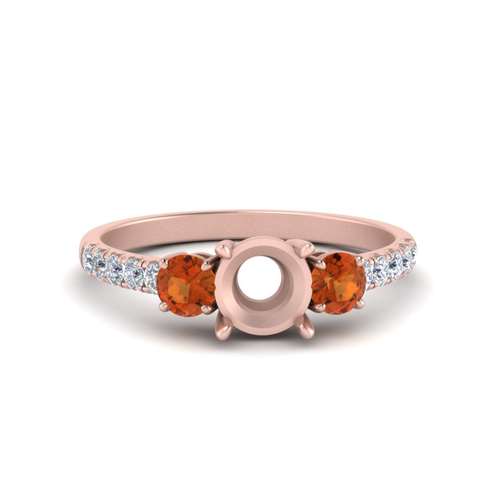 petite-micropave-semi-mount-three-stone-diamond-ring-with-orange-sapphire-in-rose-gold-FD9383SMRGSAOR-NL-RG