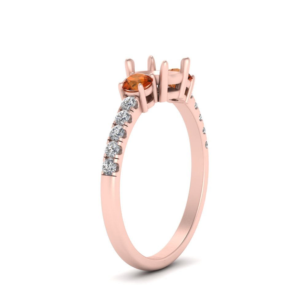 petite-micropave-semi-mount-three-stone-diamond-ring-with-orange-sapphire-in-rose-gold-FD9383SMRGSAOR-NL-RG